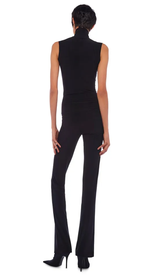 Norma Kamali Tops SLEEVELESS TURTLE TOP Black 8211 Clothing