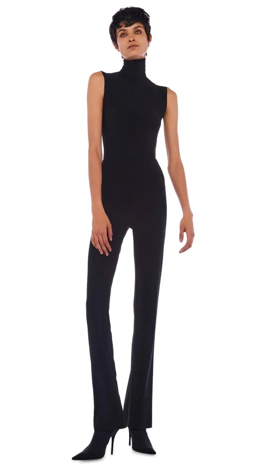 Norma Kamali Tops SLEEVELESS TURTLE TOP Black 8211 Clothing