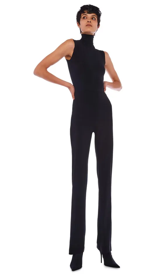Norma Kamali Tops SLEEVELESS TURTLE TOP Black 8211 Clothing