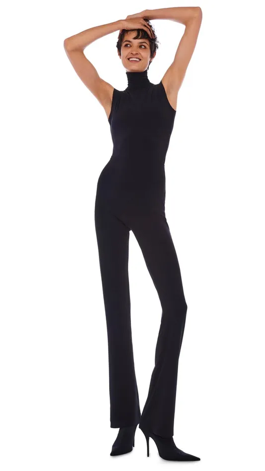 Norma Kamali Tops SLEEVELESS TURTLE TOP Black 8211 Clothing