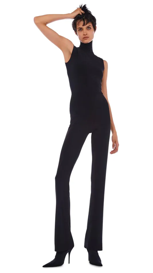 Norma Kamali Tops SLEEVELESS TURTLE TOP Black 8211 Clothing