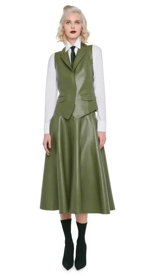 Norma Kamali Tops VEST WITH LAPEL Military 8211 Clothing