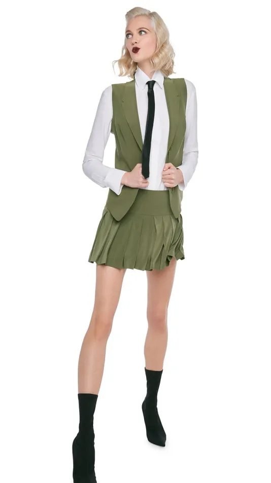 Norma Kamali Tops VEST WITH LAPEL Military 8211 Clothing