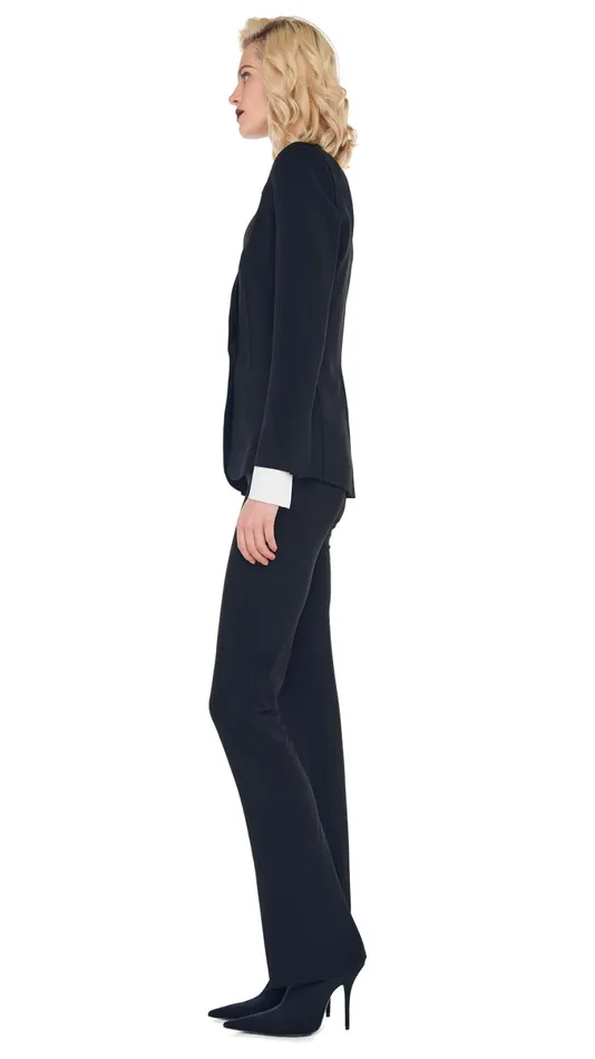 Norma Kamali Wardrobe BOOT PANT With CLASSIC SINGLE BREASTED JACKET 8211 Clothing Norma Kamali Wardrobe BOOT PANT With CLASSIC SINGLE BREASTED JACKET 8211 Clothing