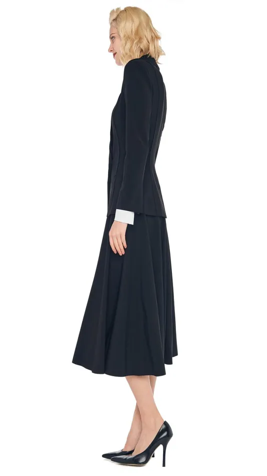 Norma Kamali Wardrobe GRACE SKIRT With SINGLE BREASTED BOY FIT JACKET 8211 Clothing Norma Kamali Wardrobe GRACE SKIRT With SINGLE BREASTED BOY FIT JACKET 8211 Clothing