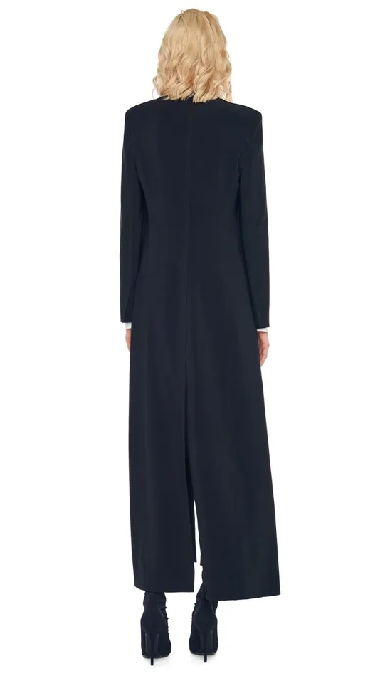 Norma Kamali Wardrobe PENCIL PANT With SINGLE BREASTED COAT 8211 Clothing