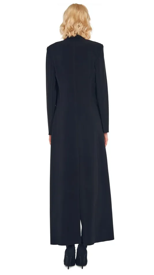 Norma Kamali Wardrobe SLEEVELESS PICKLEBALL MINI DRESS With SINGLE BREASTED COAT 8211 Clothing Norma Kamali Wardrobe SLEEVELESS PICKLEBALL MINI DRESS With SINGLE BREASTED COAT 8211 Clothing