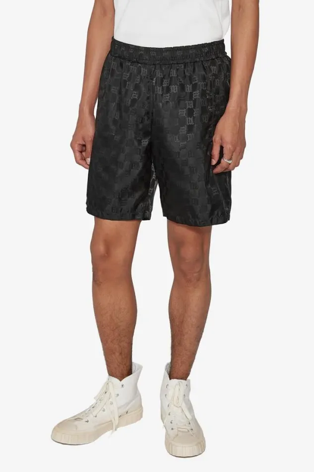Nylon Monogram Shorts Black Men MISBHV Shorts