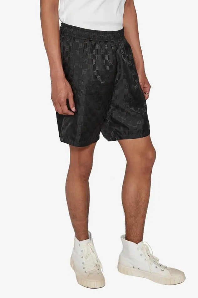 Nylon Monogram Shorts Black Men MISBHV Shorts