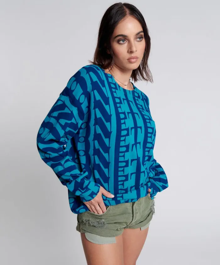 ON REPEAT OVERSIZED SWEATER Women One Teaspoon Knitwear ON REPEAT OVERSIZED SWEATER Women One Teaspoon Knitwear