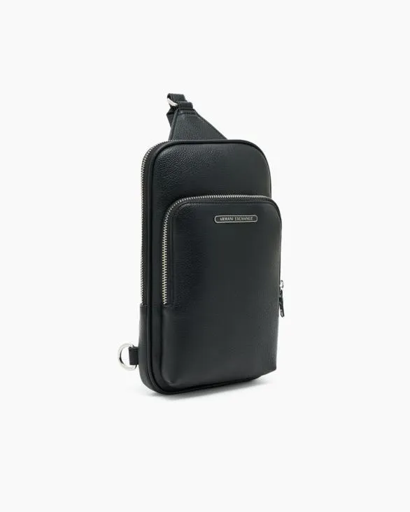 One Shoulder Bag With Two Pockets Black Men Armani Backpacks One Shoulder Bag With Two Pockets Black Men Armani Backpacks