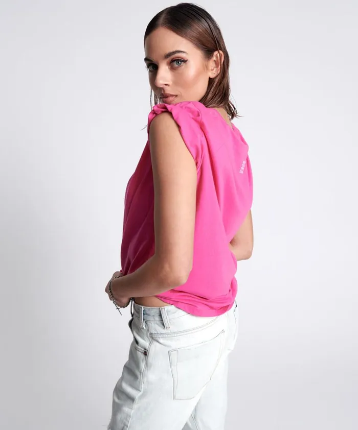 ORGANIC FLURO PINK ONETEASPOON LOGO UNISEX TEE Women One Teaspoon Tees and Tanks ORGANIC FLURO PINK ONETEASPOON LOGO UNISEX TEE Women One Teaspoon Tees and Tanks