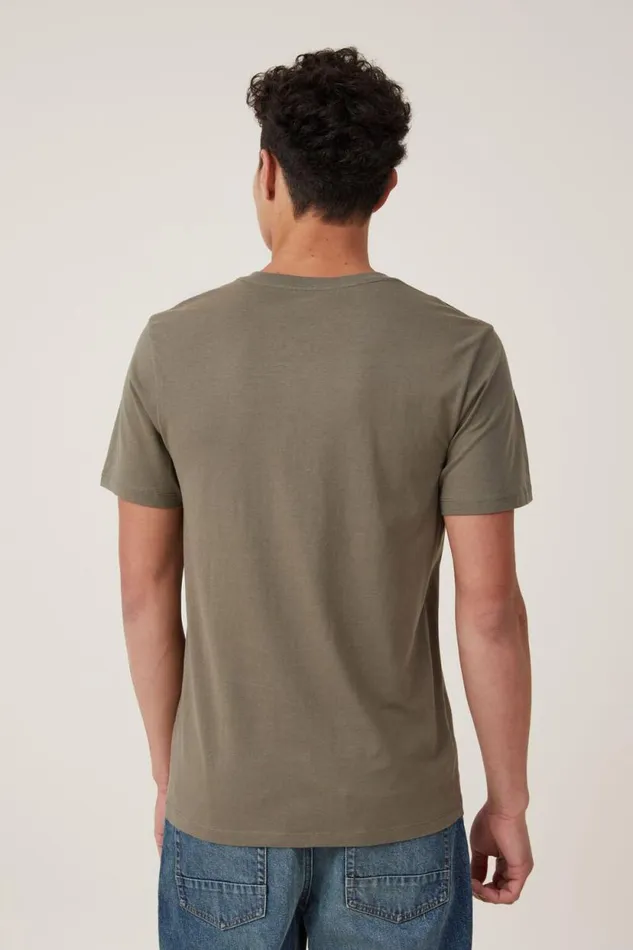 Organic Henley TShirt Military Men Cotton On Tees and Tanks Organic Henley TShirt Military Men Cotton On Tees and Tanks