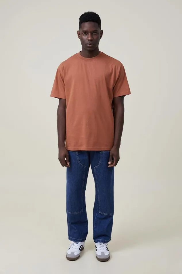 Organic Loose Fit TShirt Terracotta Men Cotton On Tees and Tanks Organic Loose Fit TShirt Terracotta Men Cotton On Tees and Tanks