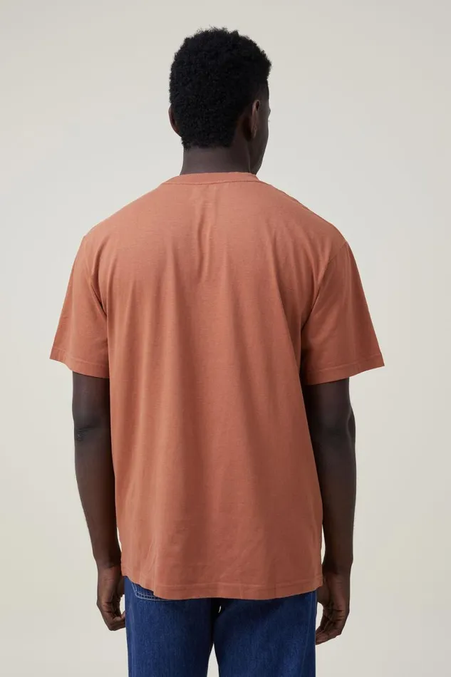 Organic Loose Fit TShirt Terracotta Men Cotton On Tees and Tanks Organic Loose Fit TShirt Terracotta Men Cotton On Tees and Tanks