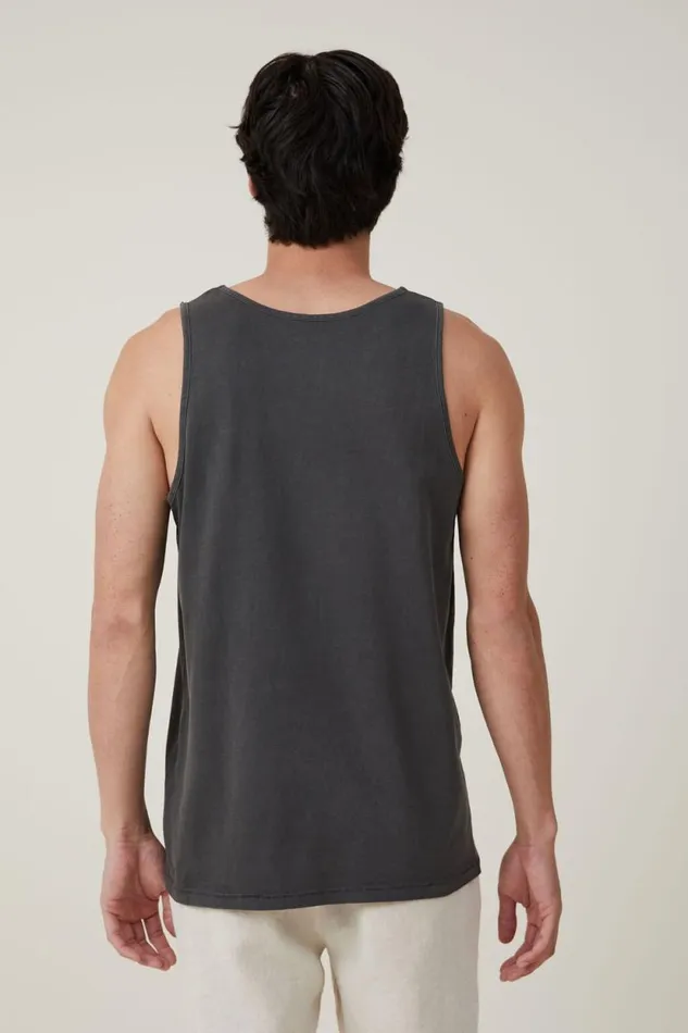 Organic Tank Faded Slate Men Cotton On Tees and Tanks Organic Tank Faded Slate Men Cotton On Tees and Tanks