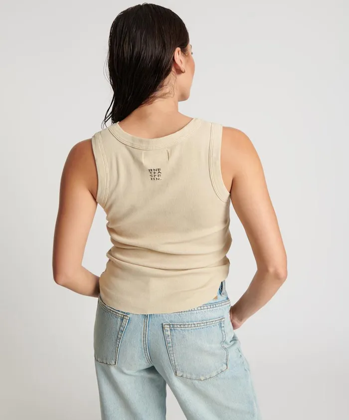 OTS EQUIPMENT TANK WHITE Women One Teaspoon Tees and Tanks OTS EQUIPMENT TANK WHITE Women One Teaspoon Tees and Tanks