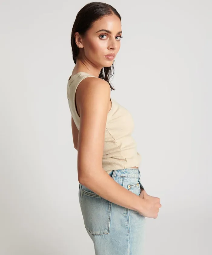 OTS EQUIPMENT TANK WHITE Women One Teaspoon Tees and Tanks OTS EQUIPMENT TANK WHITE Women One Teaspoon Tees and Tanks