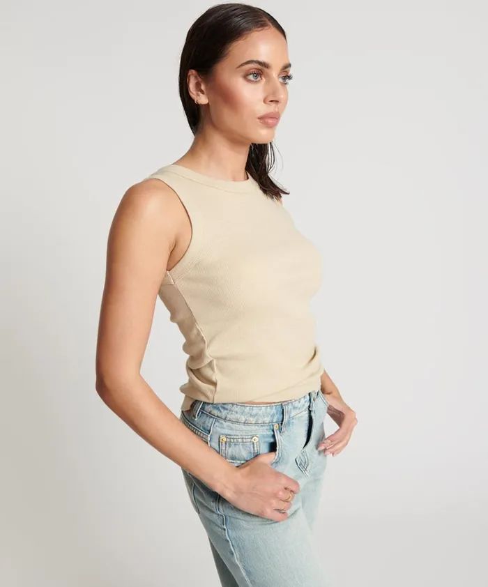 OTS EQUIPMENT TANK WHITE Women One Teaspoon Tees and Tanks OTS EQUIPMENT TANK WHITE Women One Teaspoon Tees and Tanks