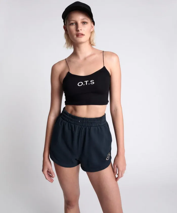 OTS HIGH WAIST HUSTLE SHORTS BLACK Women One Teaspoon Bottoms