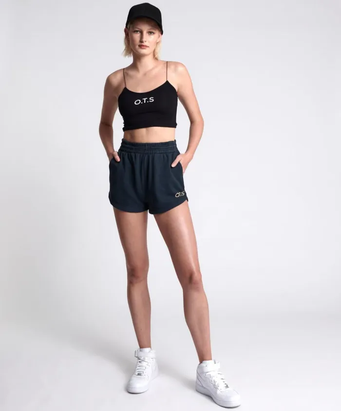 OTS HIGH WAIST HUSTLE SHORTS BLACK Women One Teaspoon Bottoms OTS HIGH WAIST HUSTLE SHORTS BLACK Women One Teaspoon Bottoms