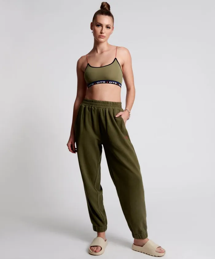 OTS KHAKI HIGH WAIST KICK PANTS Women One Teaspoon Bottoms