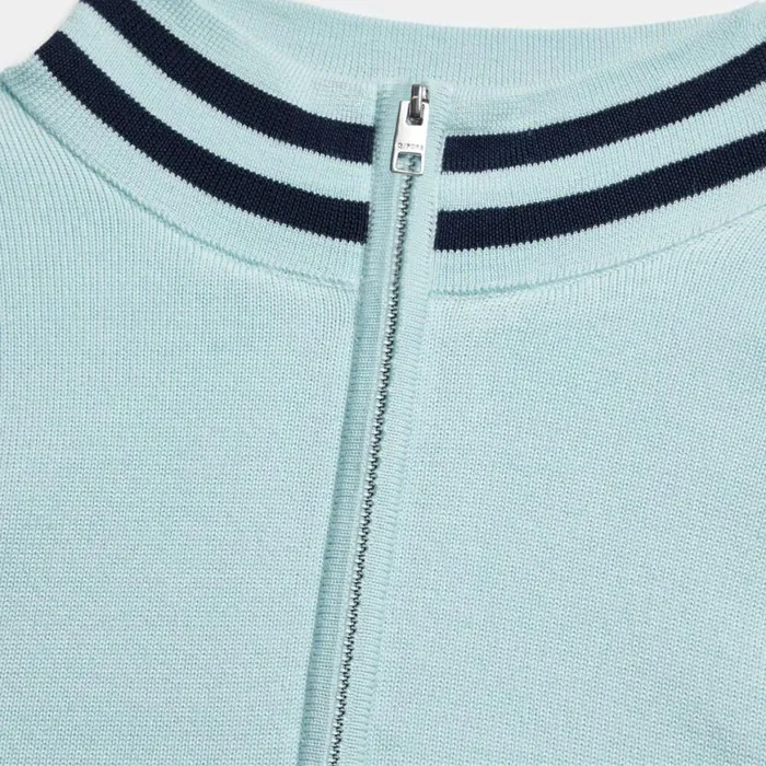 Outerwear Men GFORE WIND BREAKER MERINO WOOL QUARTER ZIP VEST Daybreak