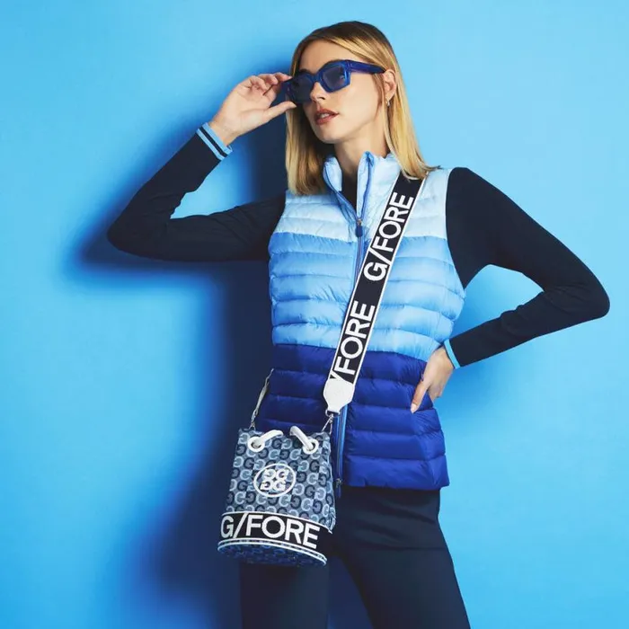 Outerwear Women GFORE COLOUR BLOCK LIGHTWEIGHT DOWN PUFFER VEST Baja Outerwear Women GFORE COLOUR BLOCK LIGHTWEIGHT DOWN PUFFER VEST Baja