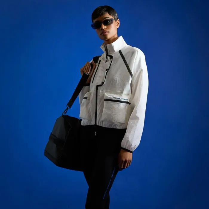 Outerwear Women GFORE CONTRAST STRETCH CROPPED OPS WINDBREAKER Snow Outerwear Women GFORE CONTRAST STRETCH CROPPED OPS WINDBREAKER Snow