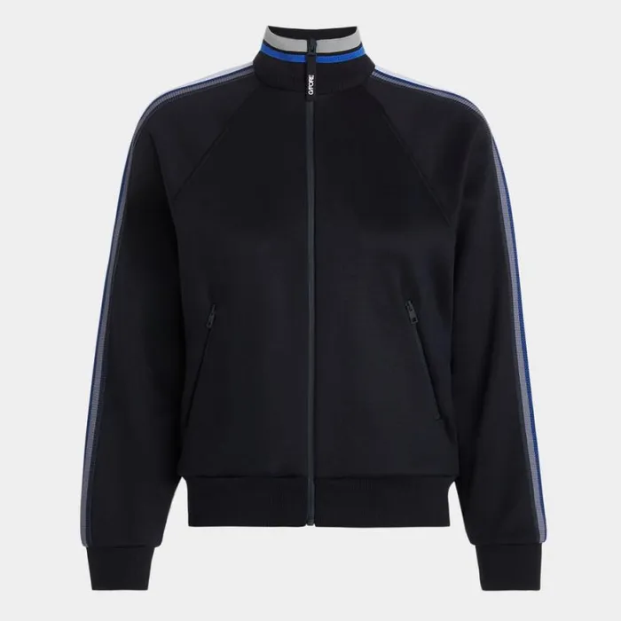 Outerwear Women GFORE TECH TERRY OPS TRACK JACKET Onyx Outerwear Women GFORE TECH TERRY OPS TRACK JACKET Onyx