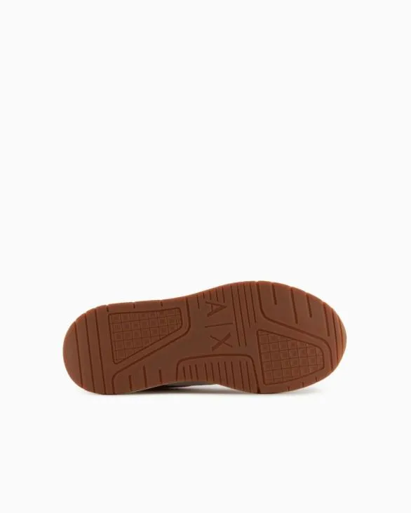 Oversized Sneakers With Contrasting Inserts Red Men Armani Sneakers