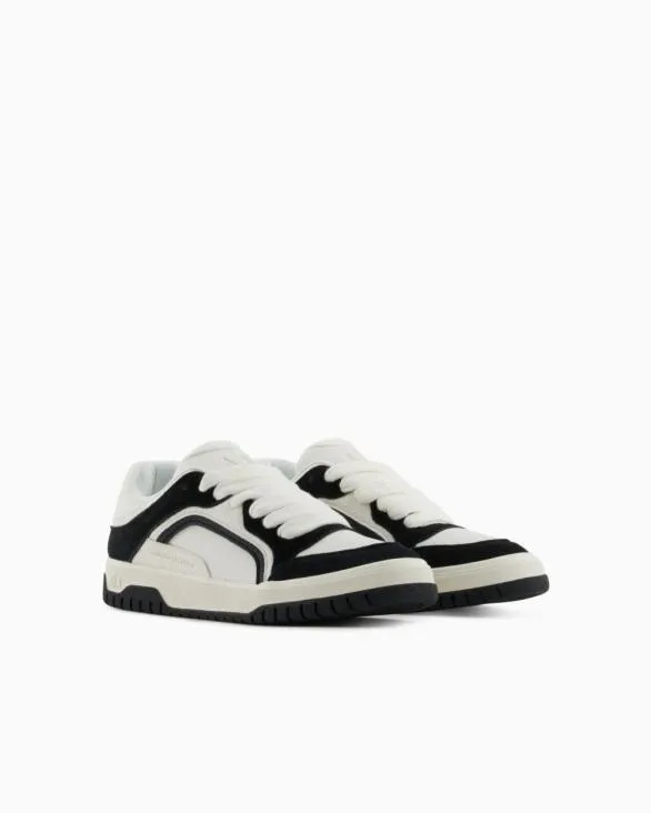 Oversized Sneakers With Contrasting Inserts White Men Armani Sneakers Oversized Sneakers With Contrasting Inserts White Men Armani Sneakers