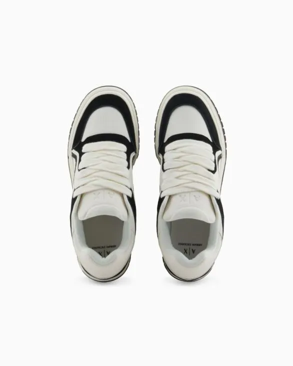 Oversized Sneakers With Contrasting Inserts White Men Armani Sneakers Oversized Sneakers With Contrasting Inserts White Men Armani Sneakers