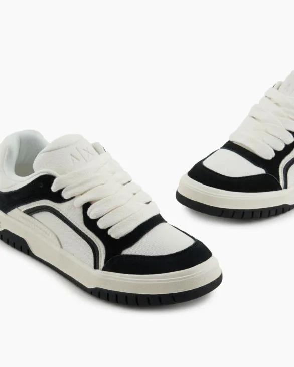 Oversized Sneakers With Contrasting Inserts White Men Armani Sneakers Oversized Sneakers With Contrasting Inserts White Men Armani Sneakers