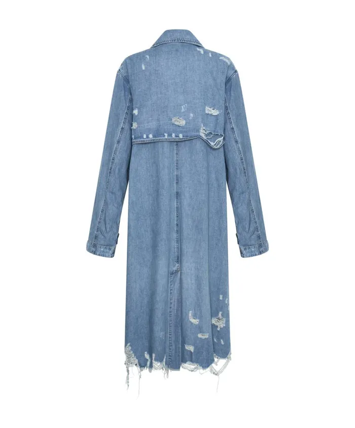 PACIFICA DENIM TRENCH COAT Women One Teaspoon Jackets