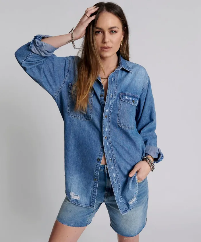 PACIFICA EVERYDAY DENIM SHIRT Women One Teaspoon Denim Shirts