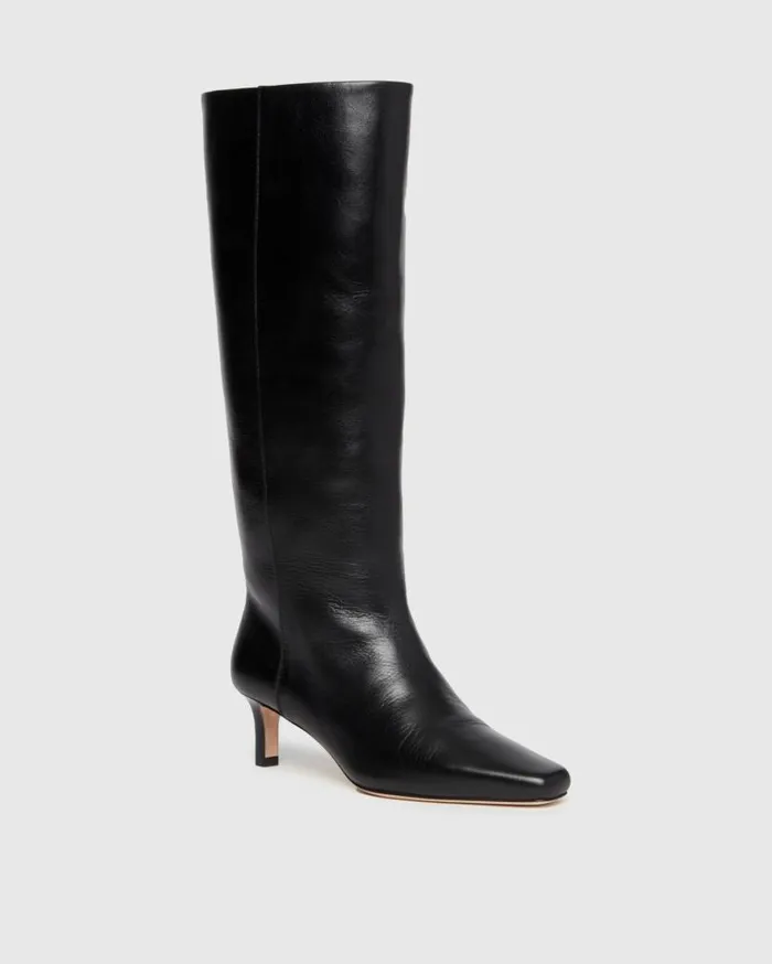 PAIGE Boots Women Ansley Tall Boot 8211 Black Leather PAIGE Boots Women Ansley Tall Boot 8211 Black Leather