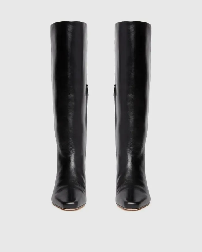 PAIGE Boots Women Ansley Tall Boot 8211 Black Leather PAIGE Boots Women Ansley Tall Boot 8211 Black Leather