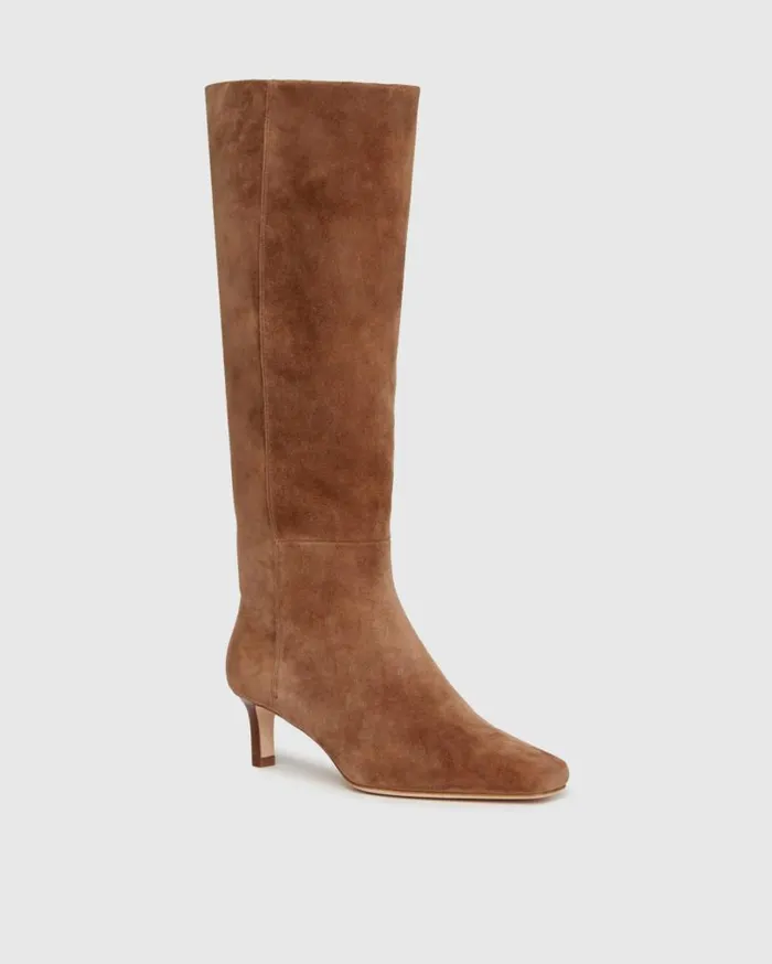 PAIGE Boots Women Ansley Tall Boot 8211 Truffle Suede PAIGE Boots Women Ansley Tall Boot 8211 Truffle Suede