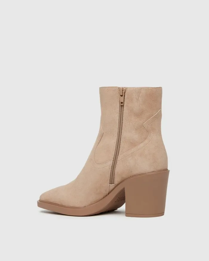 PAIGE Boots Women Glenn Boot 8211 Light Tan Suede PAIGE Boots Women Glenn Boot 8211 Light Tan Suede