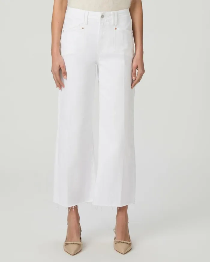 PAIGE Denim Women Anessa Wide Leg Jean 8211 Crisp White PAIGE Denim Women Anessa Wide Leg Jean 8211 Crisp White
