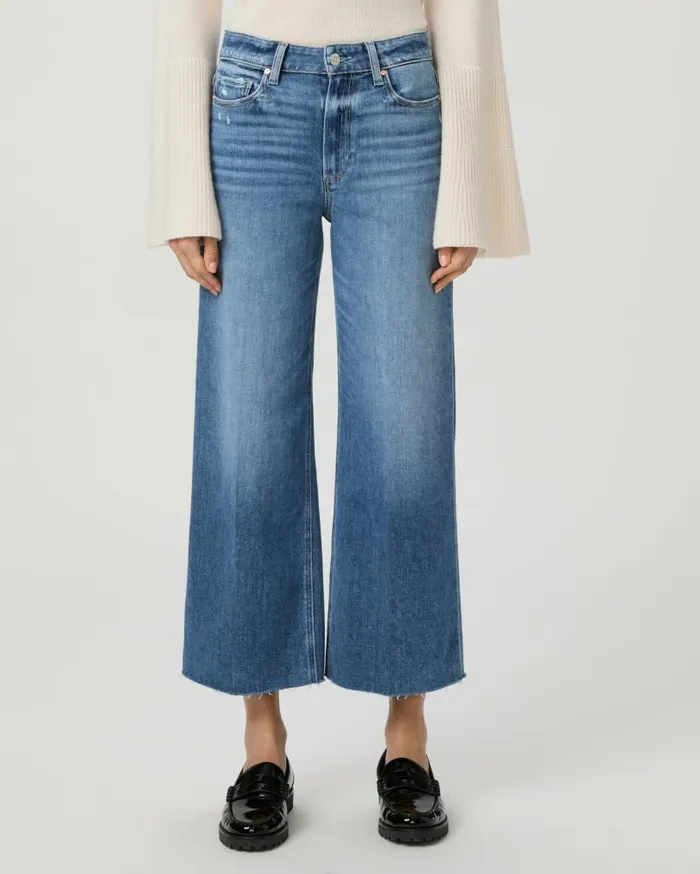 PAIGE Denim Women Anessa Wide Leg Jean 8211 Rock Show Distressed PAIGE Denim Women Anessa Wide Leg Jean 8211 Rock Show Distressed