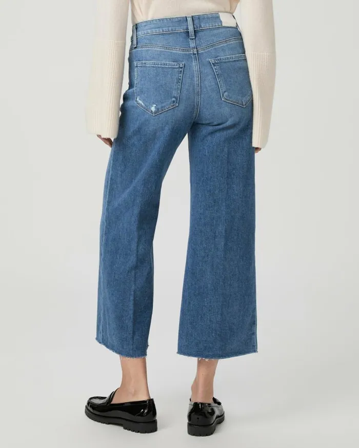 PAIGE Denim Women Anessa Wide Leg Jean 8211 Rock Show Distressed PAIGE Denim Women Anessa Wide Leg Jean 8211 Rock Show Distressed