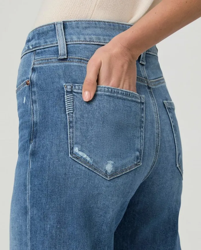 PAIGE Denim Women Anessa Wide Leg Jean 8211 Rock Show Distressed PAIGE Denim Women Anessa Wide Leg Jean 8211 Rock Show Distressed
