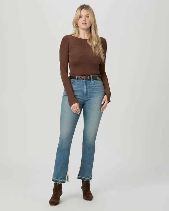 PAIGE Denim Women Flaunt Denim Knockout Straight Jean 8211 Riff