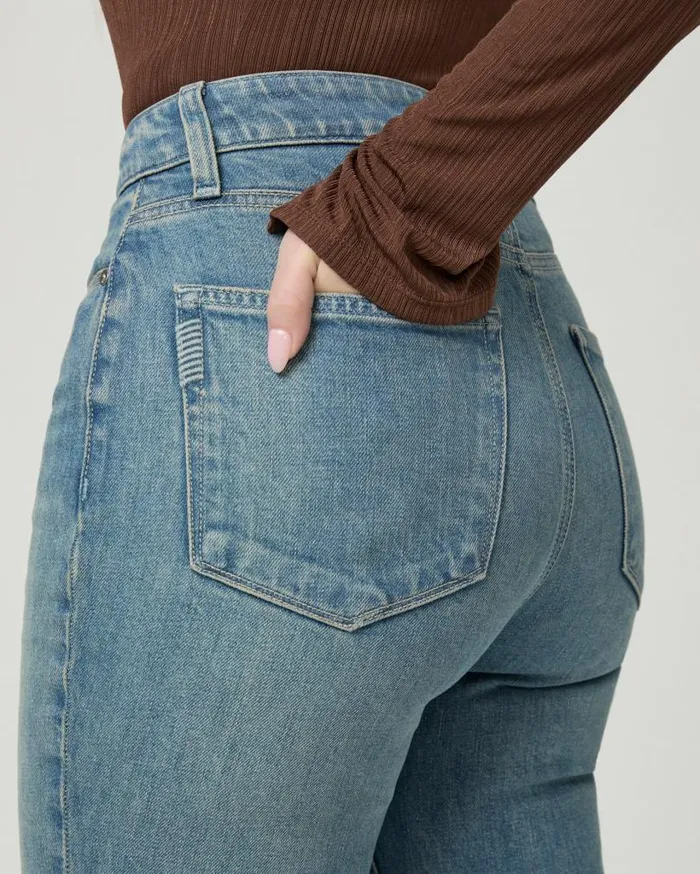 PAIGE Denim Women Flaunt Denim Knockout Straight Jean 8211 Riff