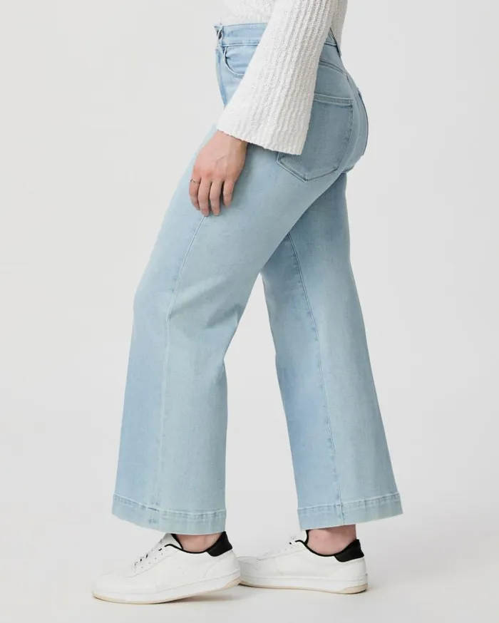 PAIGE Denim Women Flaunt Denim Spotlight Wide Leg Jean 8211 Martini