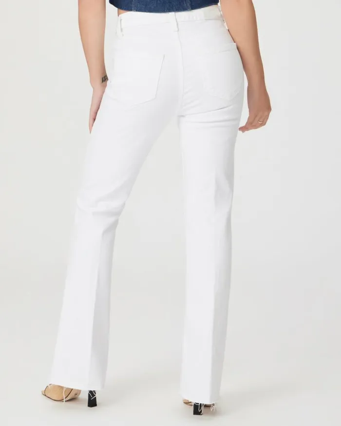 PAIGE Denim Women High Rise Laurel Canyon Petite Bootcut Jean 8211 Crisp White PAIGE Denim Women High Rise Laurel Canyon Petite Bootcut Jean 8211 Crisp White
