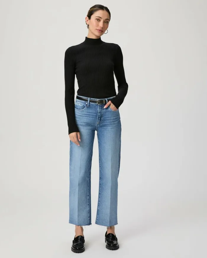 PAIGE Denim Women Leenah Ankle Wide Leg Jean 8211 Walk Of Fame
