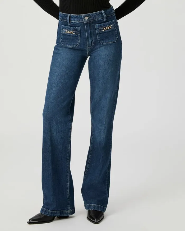 PAIGE Denim Women Leenah Wide Leg Jean 8211 Savon PAIGE Denim Women Leenah Wide Leg Jean 8211 Savon